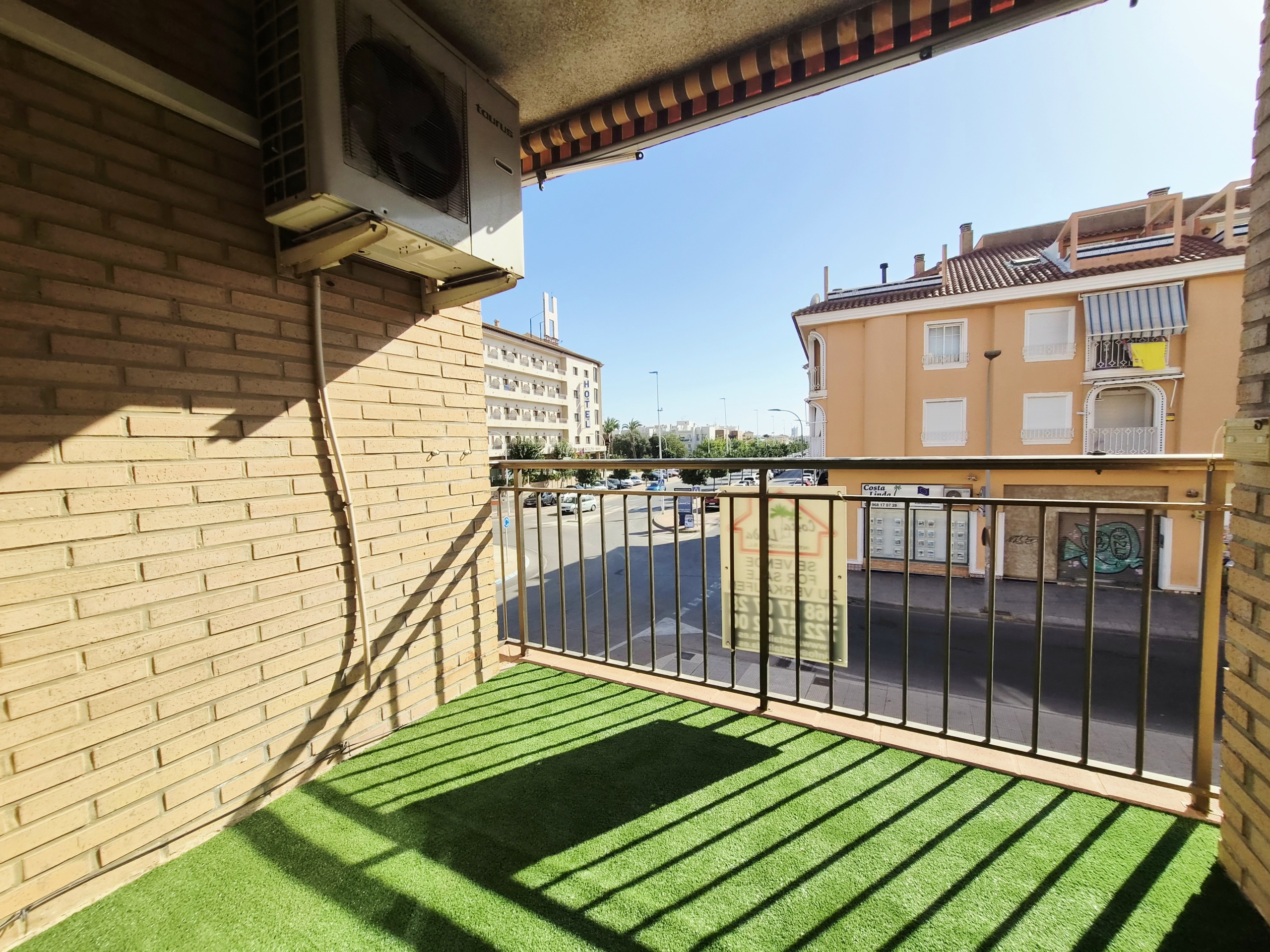 sunny terrace view